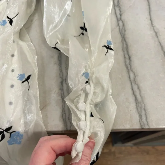 NWT For Love And Lemons Black and White Mini Dress “Snow White dress” - Picture 12 of 13